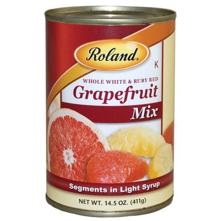 Grapefruit (Whole White & Ruby Red) Mix, Segments in Light Syrup