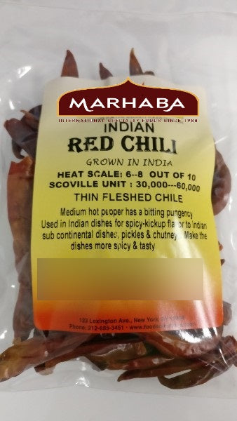 Indian Red Chili, Dried Whole