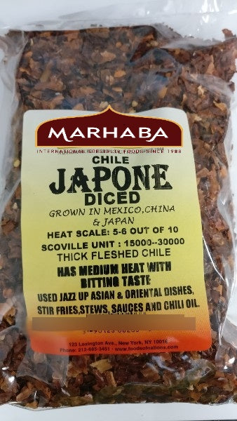 Japone Chili , Diced