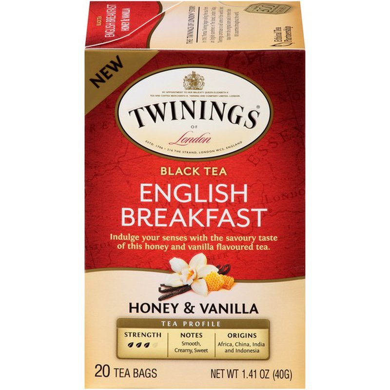 English Breakfast, Black Tea, Honey & Vanilla