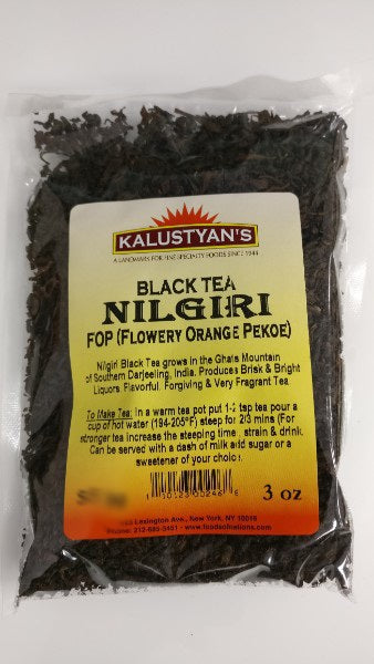 Nilgiri Black Tea (FOP), Organic