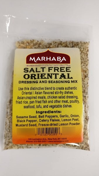 Oriental Dressing and Seasoning Mix, Salt Free