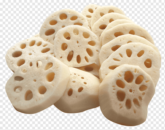 Lotus Roots (Nelumbo nucifera), Dried & Sliced