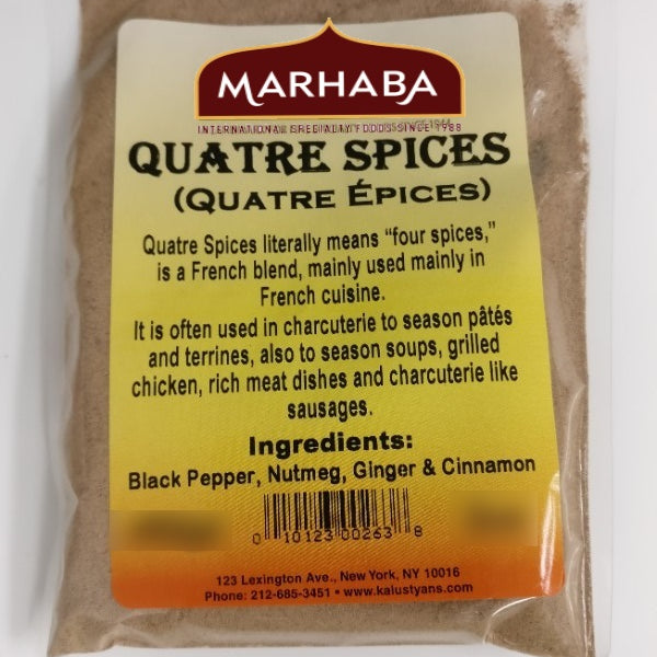  Quatre Epices French Four Spice 2 Oz By Zamouri Spices : Mixed  Spices And Seasonings : Grocery & Gourmet Food