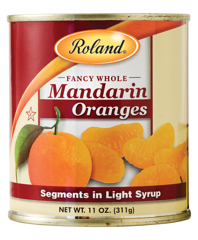 Oranges, Mandarin (Fancy Whole) Segments in Light Syrup