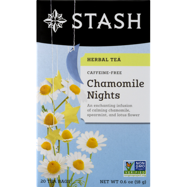 Chamomile Nights, Herbal Tea, Caffeine Free