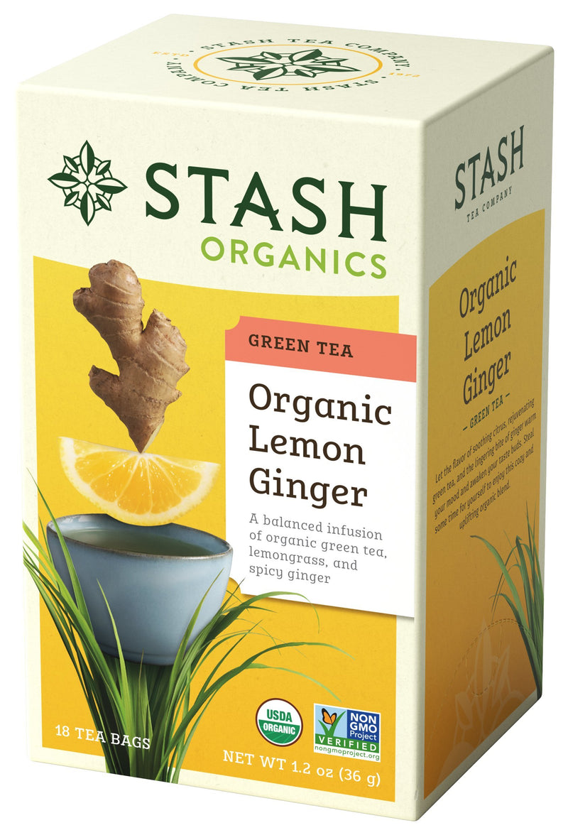 Lemon Ginger Green Tea, Organic