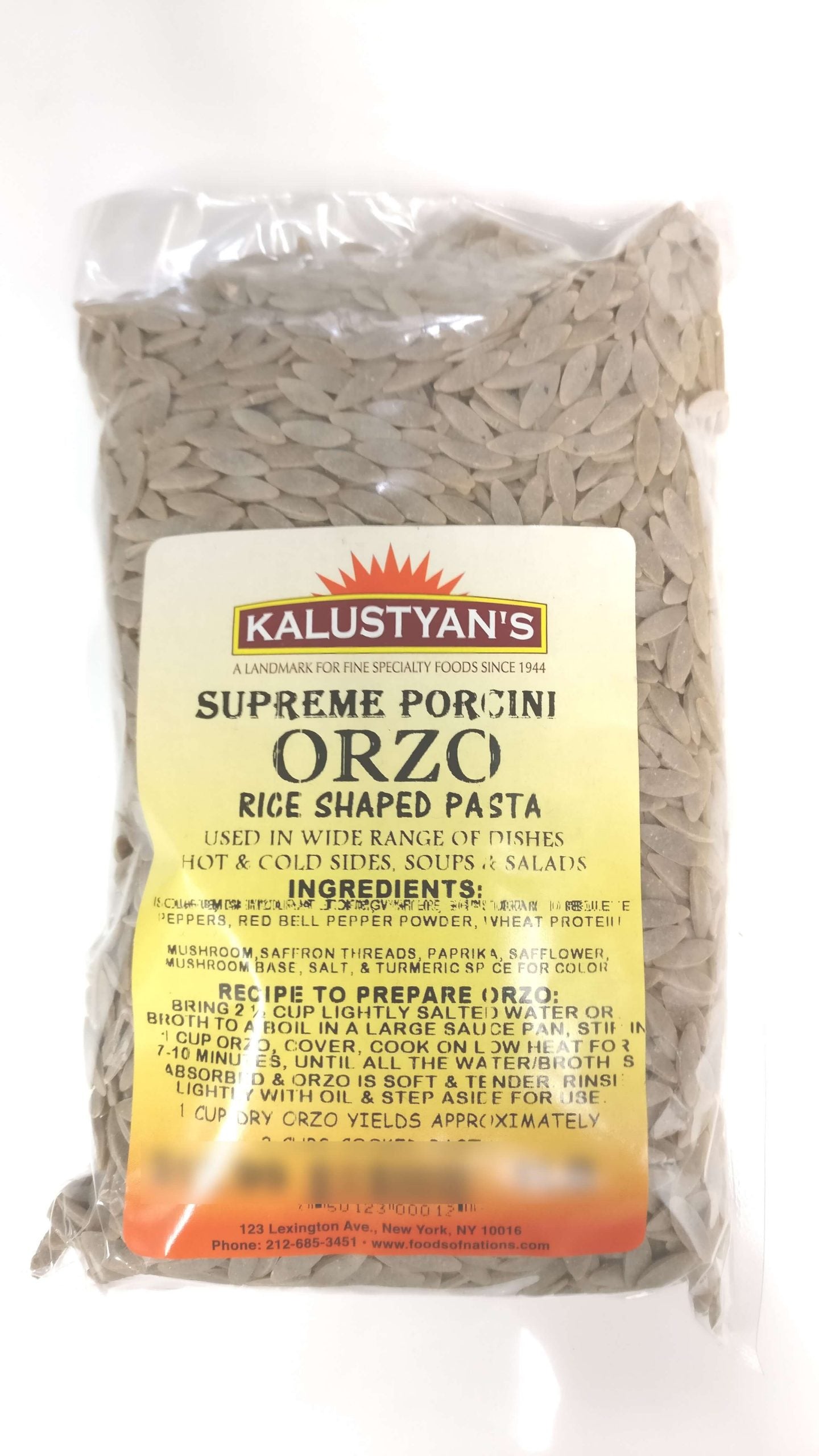 Orzo, Supreme Porcini