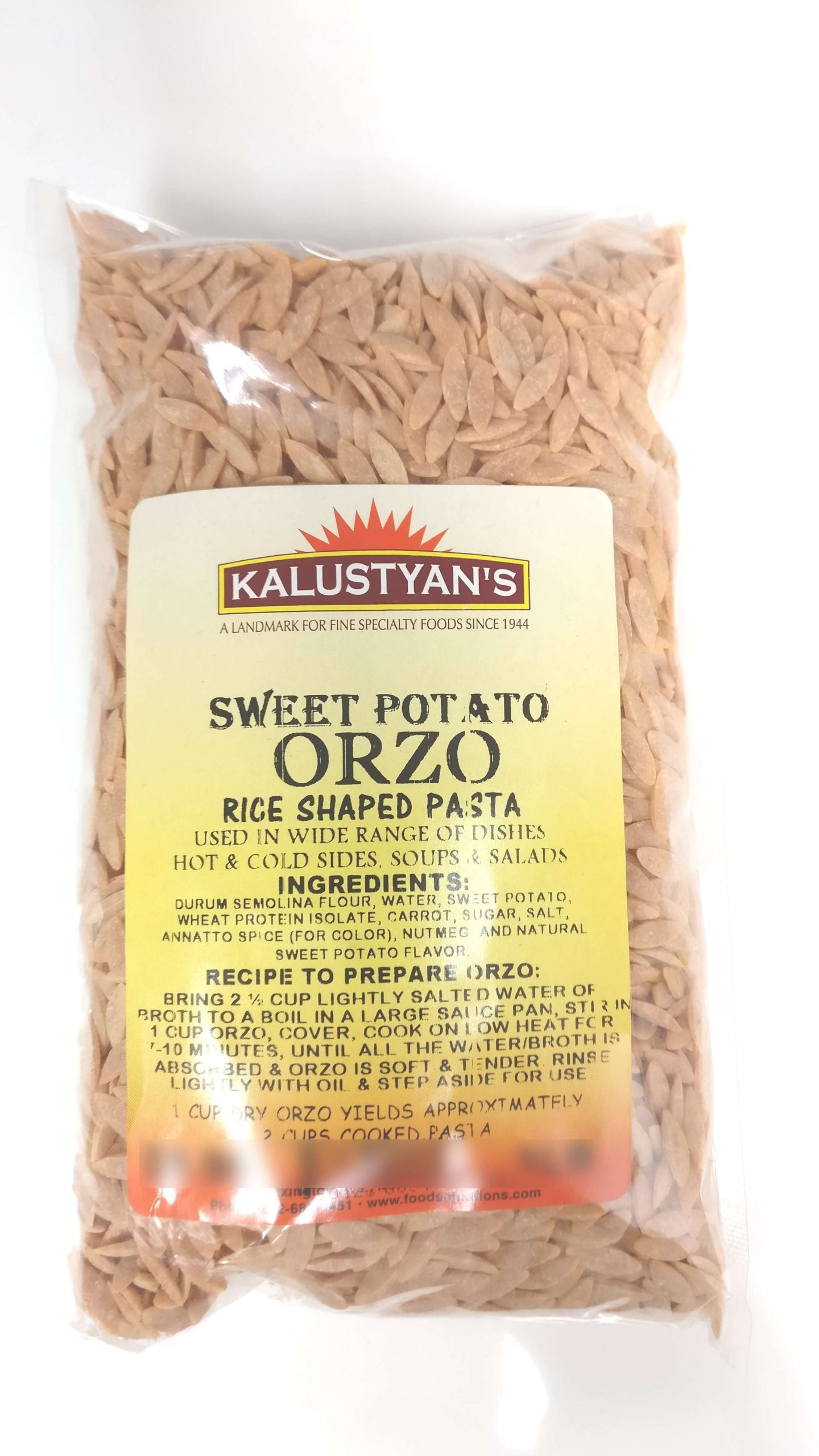 Orzo, Sweet Potato