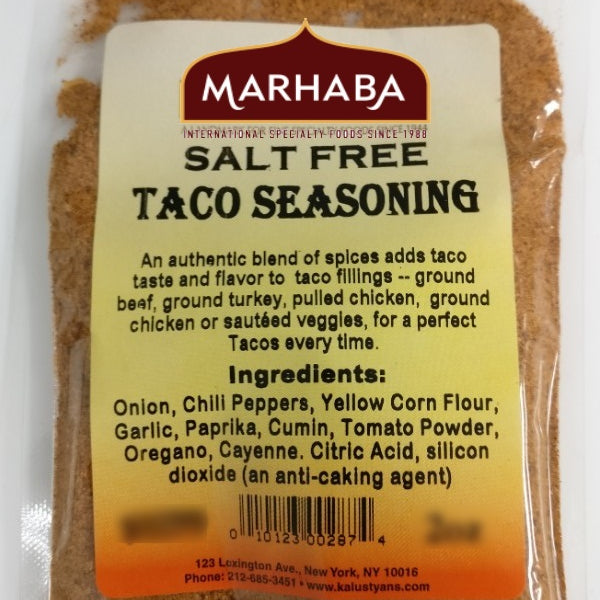 Taco Seasoning Salt Free