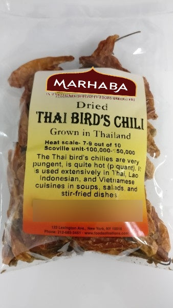 Thai Birds Chili, Dried