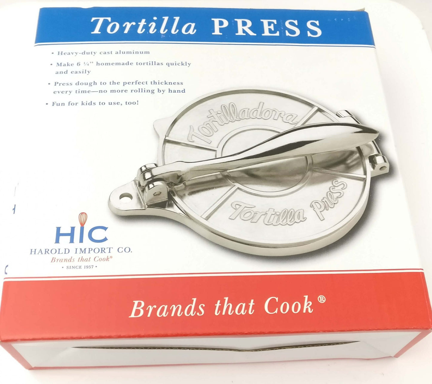 Tortilla Press, Aluminium