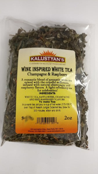 Champagne & Raspberry White Tea w/ Safflowers